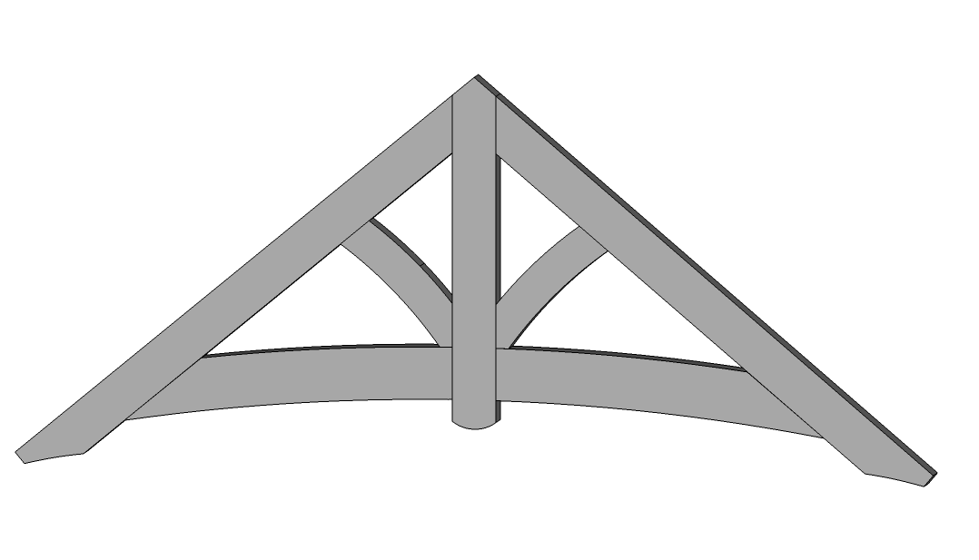 Curved Tie Truss with Struts