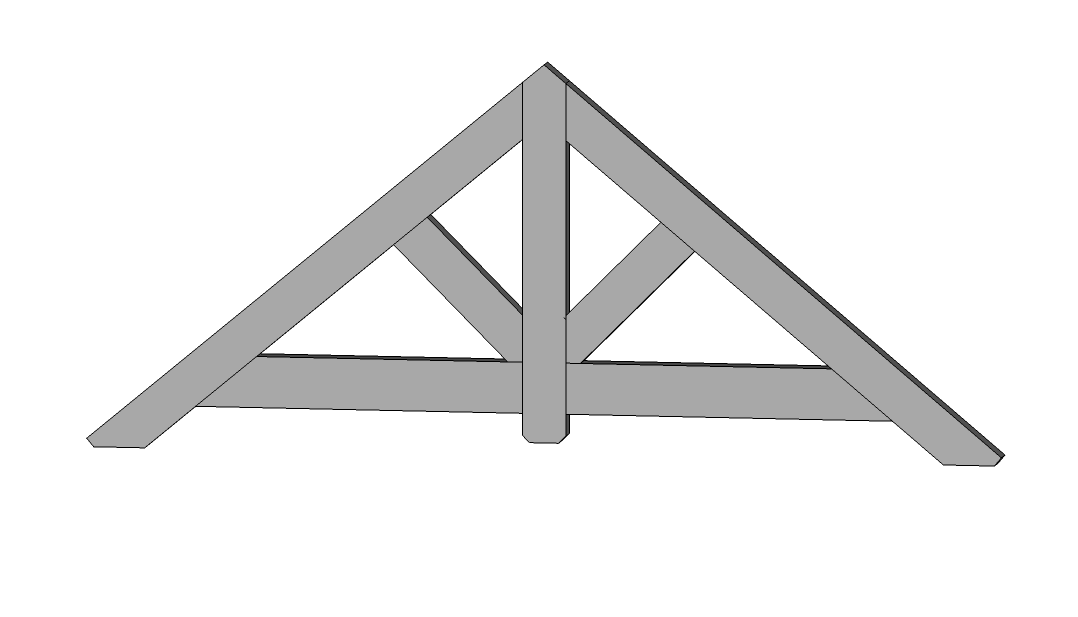 King Post Truss with Struts